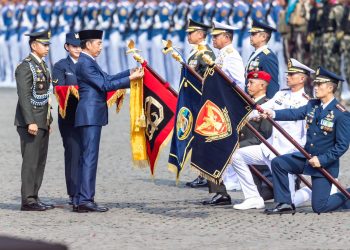 Grup 1 Kopassus Terima Tanda Kehormatan Samkarya Nugraha dari Presiden RI