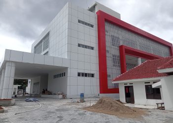Pembangunan Kantor Bank Banten di Kota Serang nyaris rampung