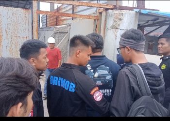 Ormas dan Brimob bersatu lindungi Pabrik Smelter