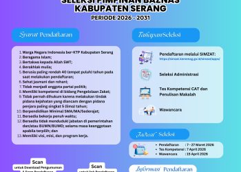 Pemkab Serang Buka Pendaftaran Calon Pimpinan BAZNAS, Cek Jadwal Seleksinya